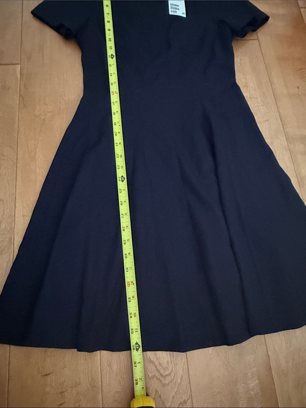 NWT H&M Navy Short-Sleeve Fit & Flare Dress